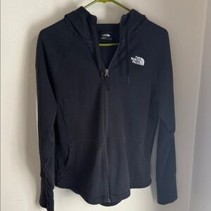 The North Face Women's Black Full-Zip Hoodie Jacket with Logo